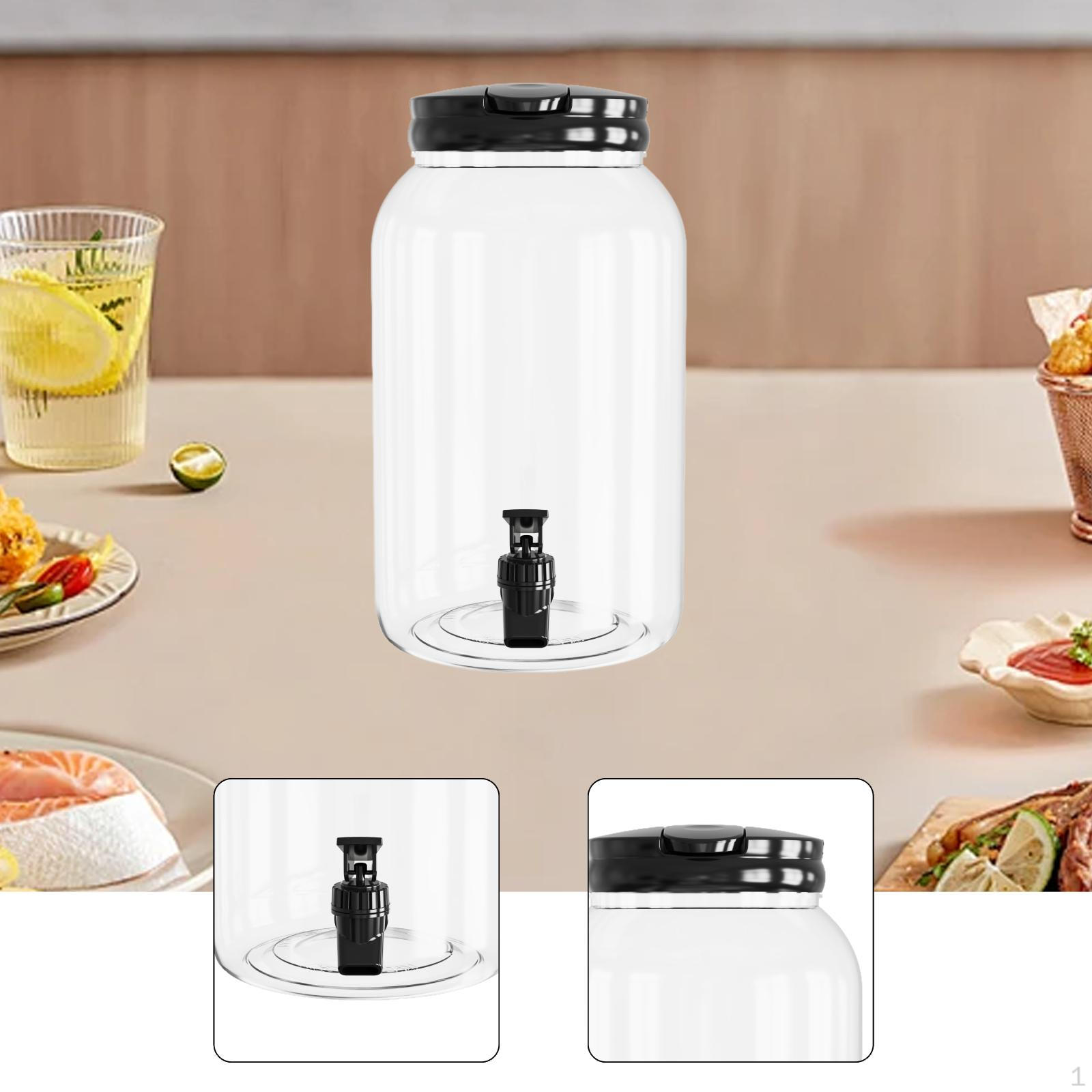 Beverage Dispenser Container with Spigot Cold Water Pitcher Kettle for Camping Gathering