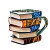 Creative Hand-Painted Book Mug - Unique Painted Book Coffee Cup