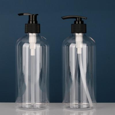 4ks 500ml průhledné lahvičky s pumpičkou Odolný přenosný design bez BPA, doplňovatelný dávkovač na mýdlo s šamponem