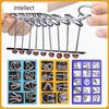 Stainless Steel Chinese Ring Puzzle Intellectual Brain Teaser IQ Development Game for Children Adult Logical Thinking