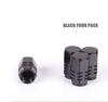 Premium Quality 19mm Car Wheel Tire Nut Lug Dust Cover Cap Protector Black