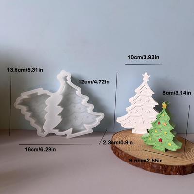 Weihnachtsbaumform Weihnachten Weihnachtsbaumschmuckform Silikonform Gips für Anhänger Schmuck Feiertagsdekoration