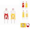 Los Pollos Fried Chicken Cosplay Apron And Sun Hat Polyester Fabric Red Apron+hat