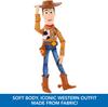 Tel Toy Story 4 Toy Story Movie Toy, Talking Woody Figure with Ragdoll Body, 20 Phrases, Pull Tab Activated Sounds, Roundup Fun Woody