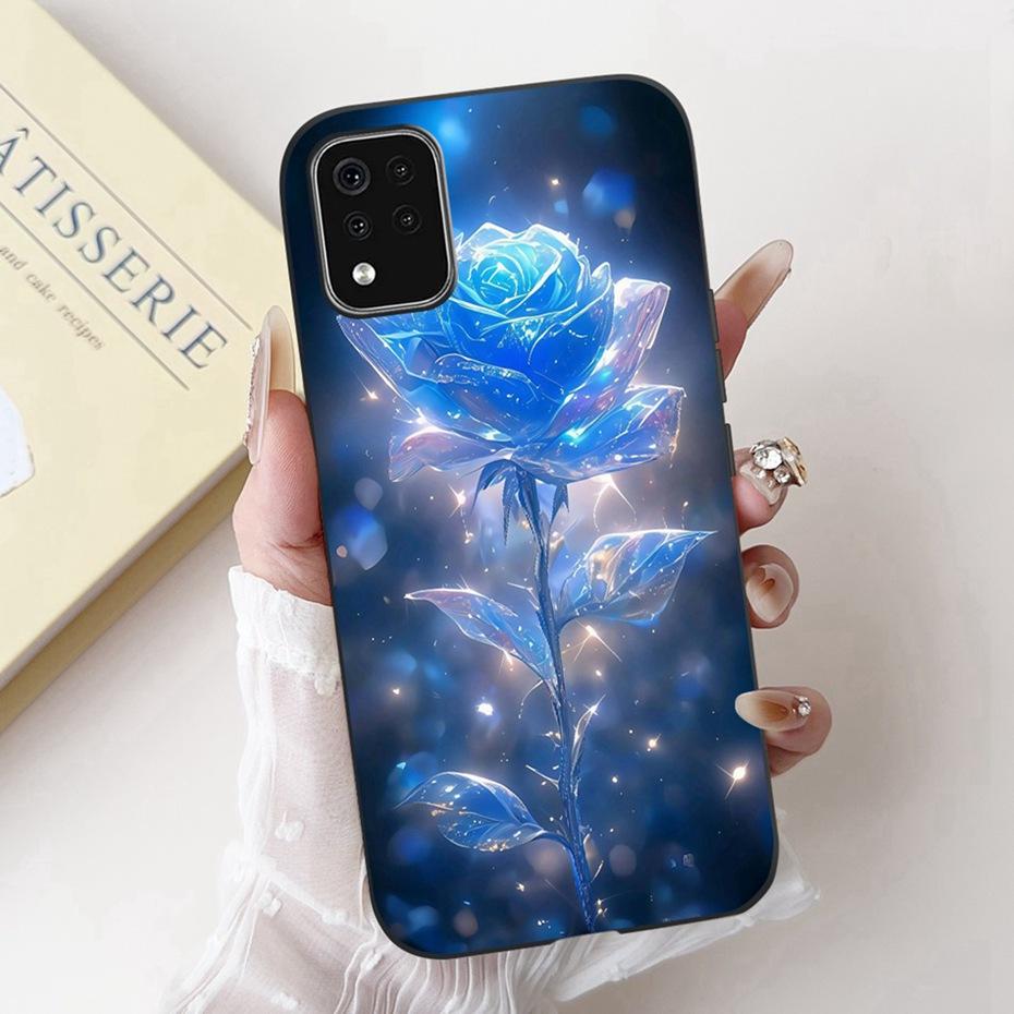 Beautiful Floral Painting Phone Case For LG K42 K52 K62 2020 Black Silicone Soft Cover For LG K62+ K52 (Brazil) Cases Bumpers