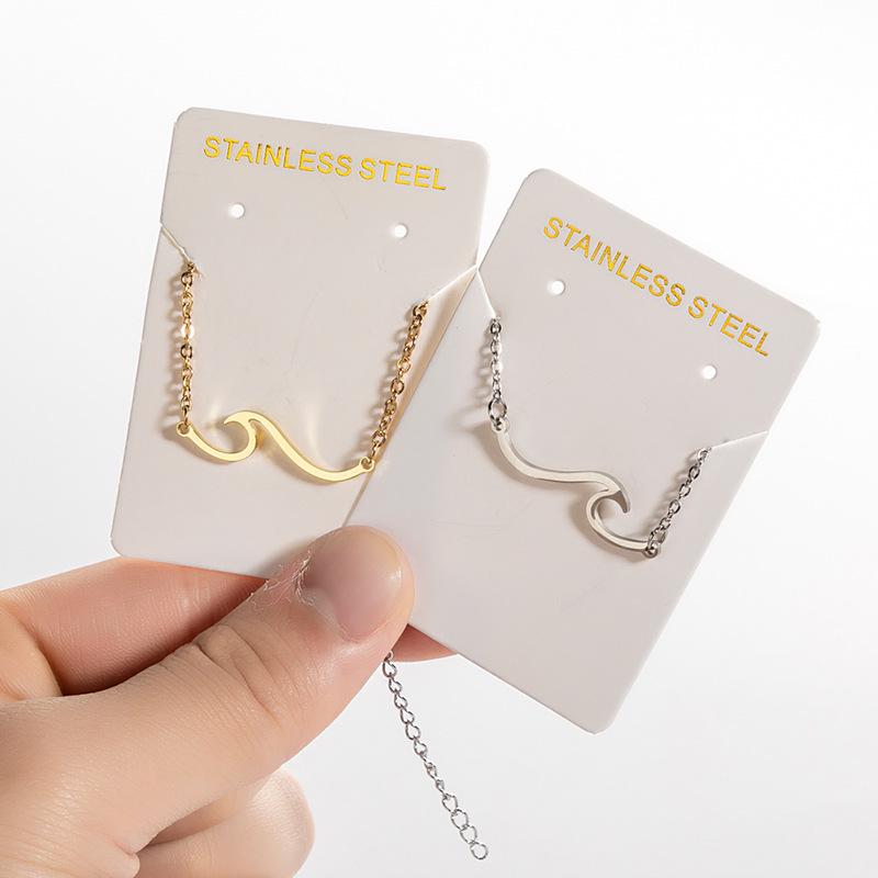 Summer Wave Pendant Bracelet - Stainless Steel, Light Luxury, Simple Women's Jewelry