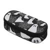 Pencil Case Casual 300D Polyester Spacious Storage Zip Around Closure with Main Compartment Mesh Pocket and Pen Slots for Students