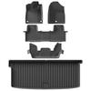 Smabee Left Hand Drive for Honda Pilot AWD TrailSport 2023 7Seater TPE Car Floor Mats Trunk liner Interior Accessories Black