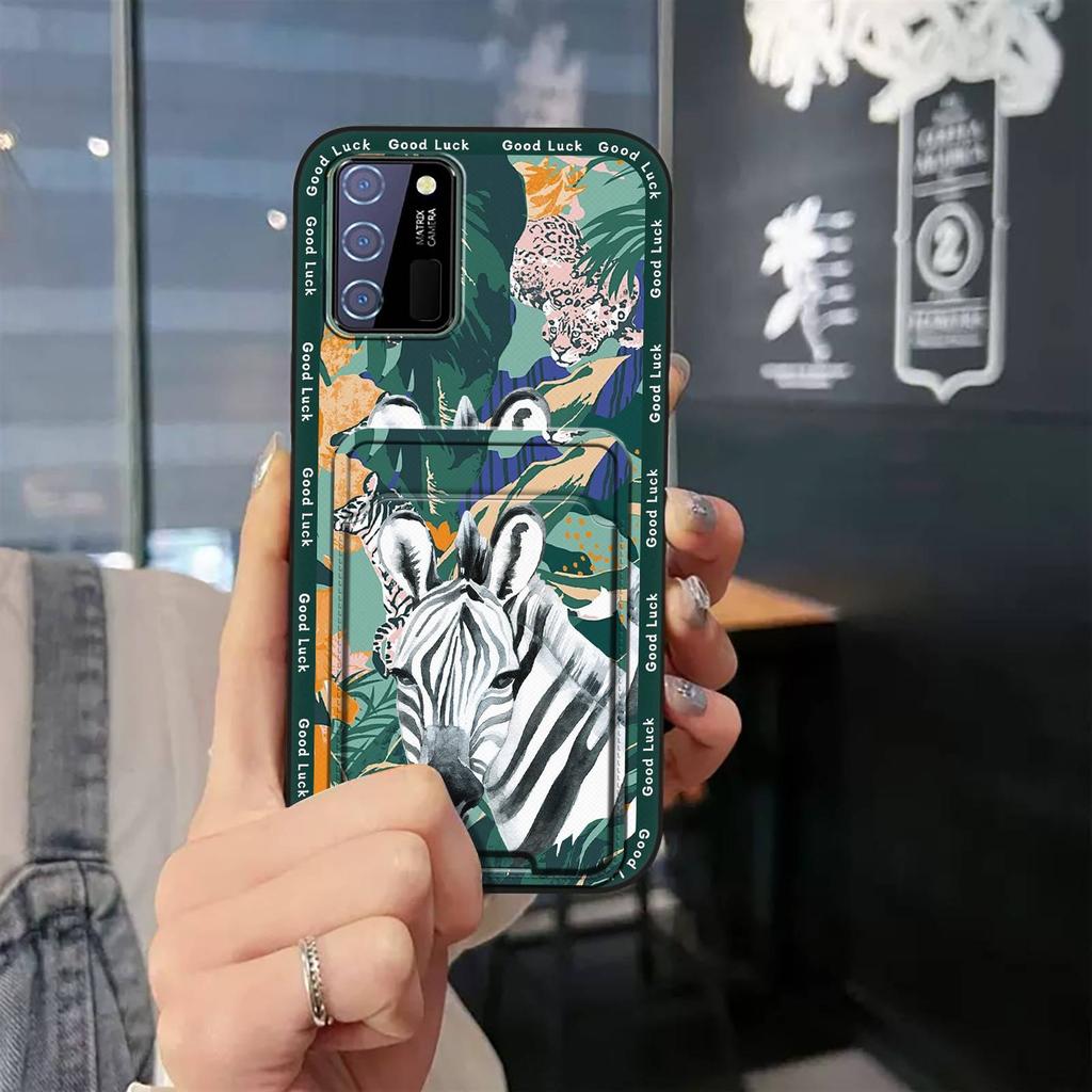 Shockproof Waterproof Phone Case For Oukitel C25 Soft Case Card Slot Graffiti Anti-knock Durable Protective TPU Cover