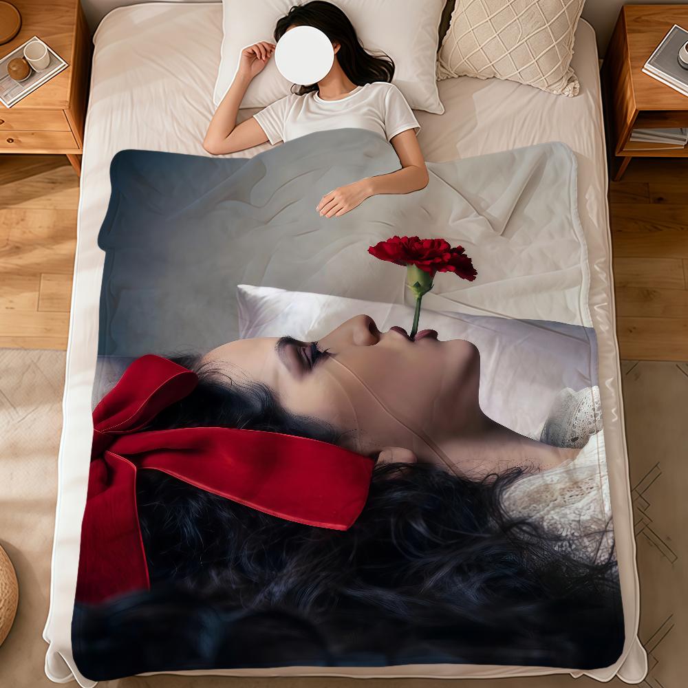 singer r-rosalia Lux Berghain fashion cool soft warm plush blanket dorm sofa living room pet hogar bedroom gift nap home Flannel
