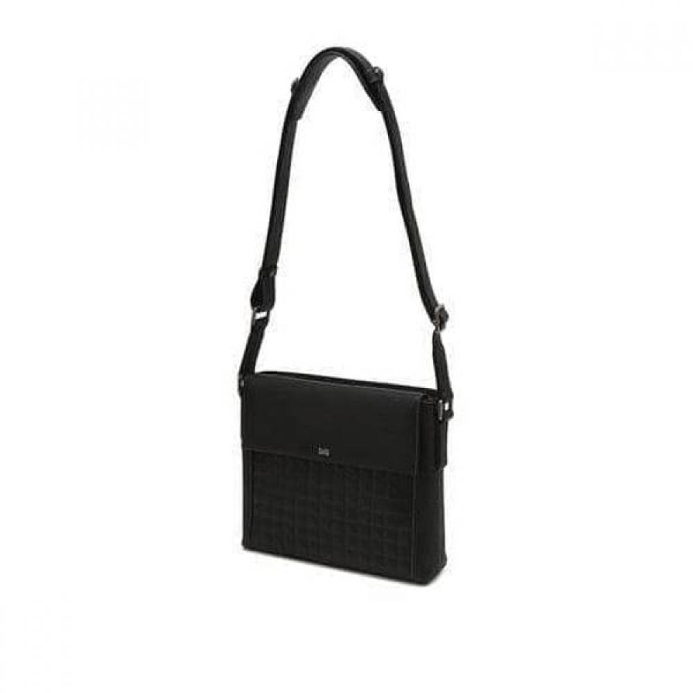 Daks Black Grid Pattern Leather Cross Bag Dbba6f263bk