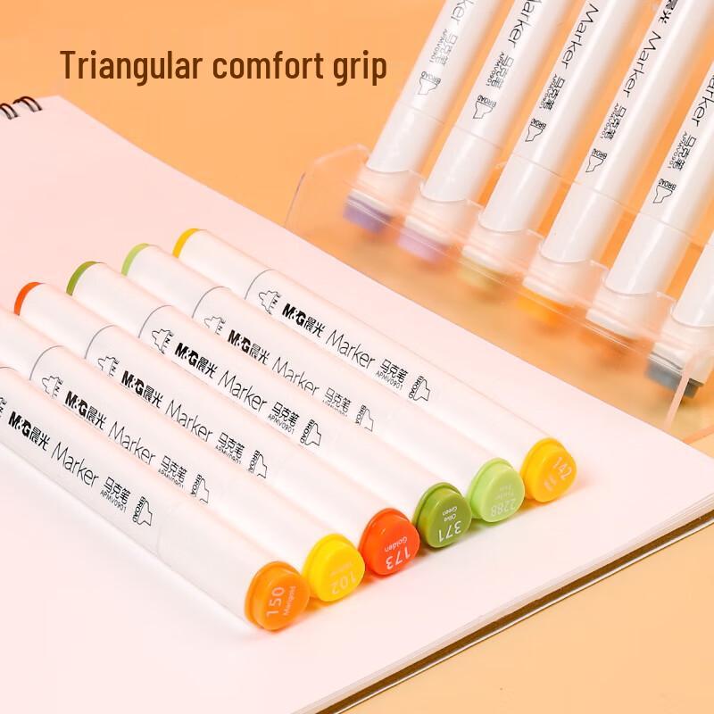 M&G 60-Color Dual Tip Oil-Based Marker Set