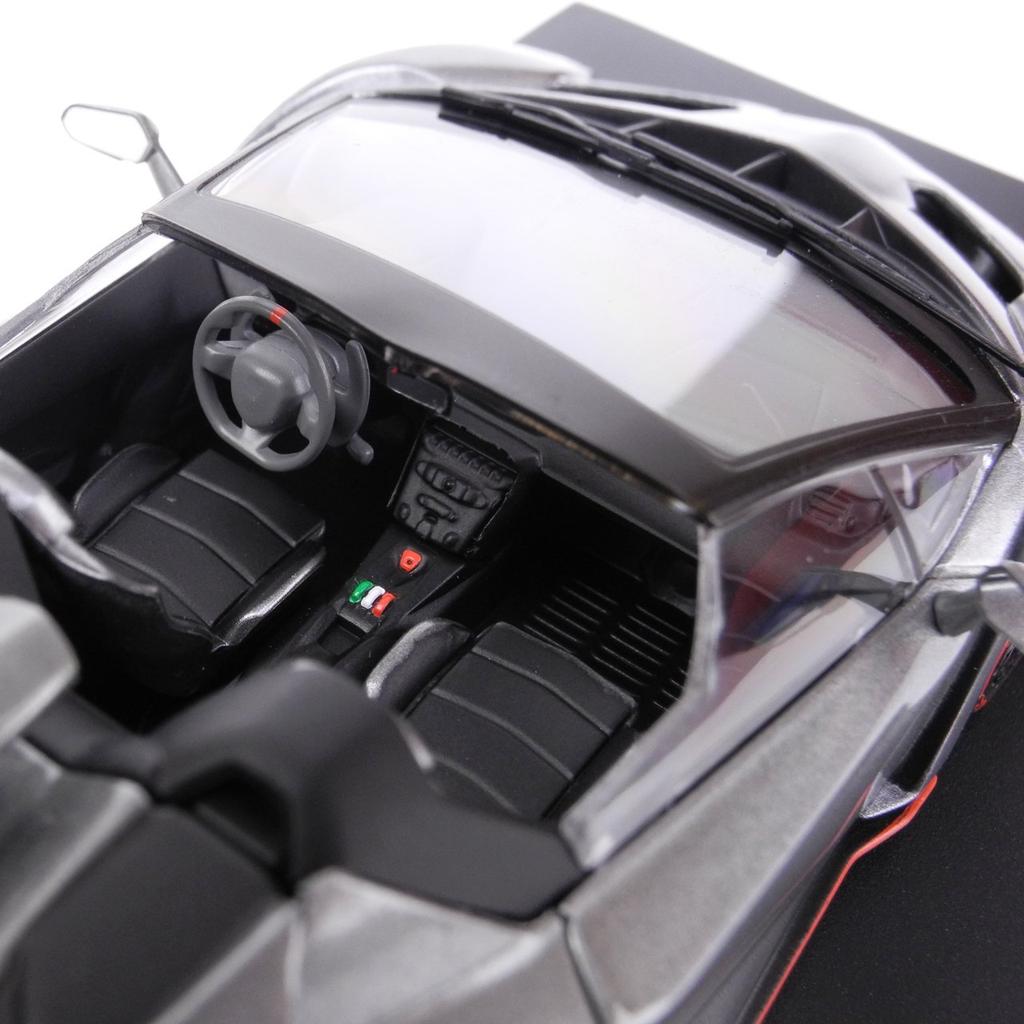 Kyosho Original Lamborghini Veneno Roadster Line Finished Product 1/43 Gray/Red
