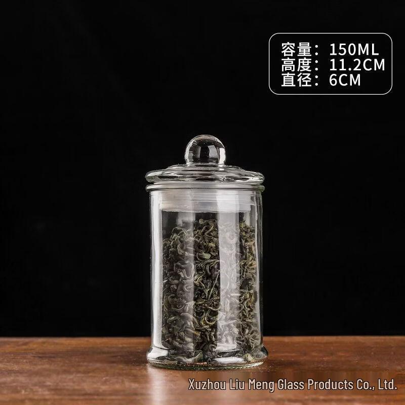 Transparent Glass Multi-functional Storage Jar