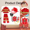 Kids Firefighter Costume Dress Up Clothes for Holiday Activities