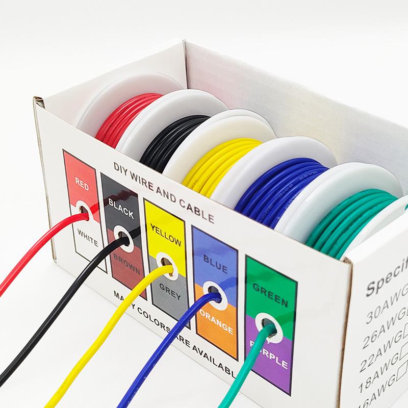 DIY PVC Electronic Wire Kit 16AWG-30AWG Tinned Copper Jumper and Aviation Wires