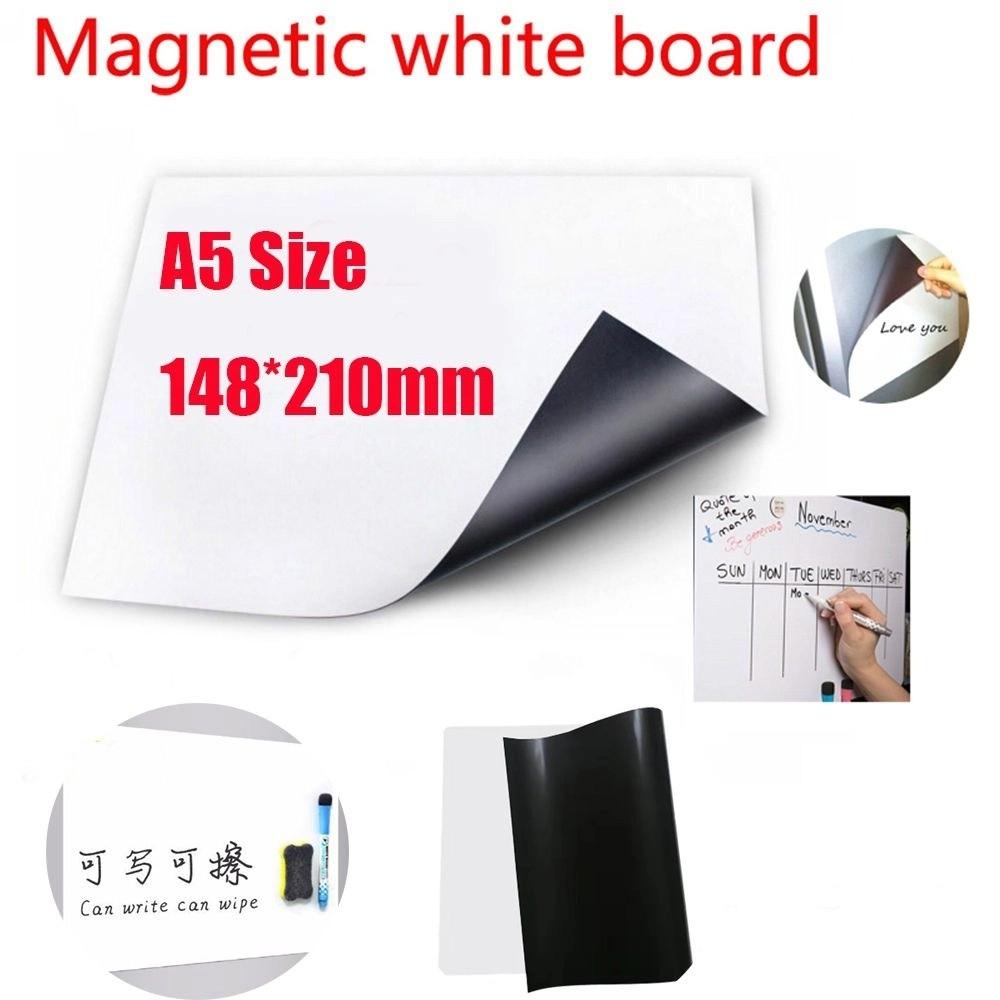 White Boards Office Home Fridge Magnet Magnet Board A5 Size Magnetic Whiteboard