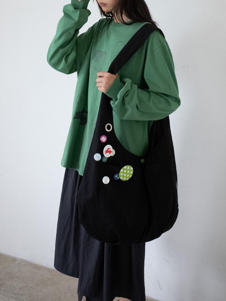 Onska Reversible Pocket Bag (Black & Charcoal)