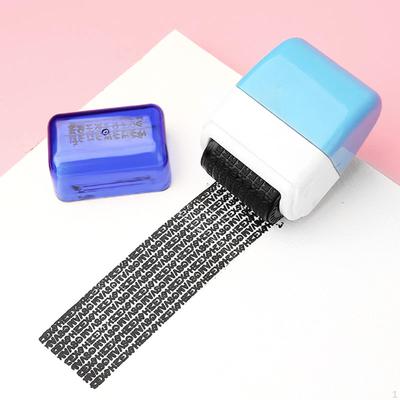 Theft Protection Roller Stamp with Cutting Tool Address Security for Protect Privacy