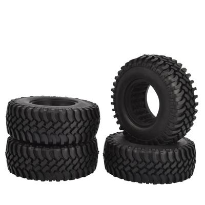 4PCS 100mm 1.9 Inch Rubber Tires With Foam Inserts for 1:10 RC Rock Crawler Axial SCX10 D90 D110  Tamiya CC01 1.9 Inch Tyres