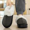 Moda Inverno Leggere Tinta Unita Antiscivolo Resistenti all'Usura Velluto Calde Pantofole Casual Mezzo Supporto Cotone Pantofole 36-43