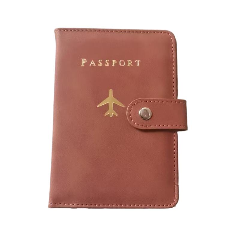 Cross-Border RFID Leather Passport Holder: Multifunctional, Portable, Anti-Theft, Anti-Scratch Card Slot Case.
