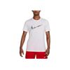 Dri-Fit Logo Design Versatile Sweat-Absorbing Breathable Short Sleeve T-Shirt Men Tops White HJ3658-100