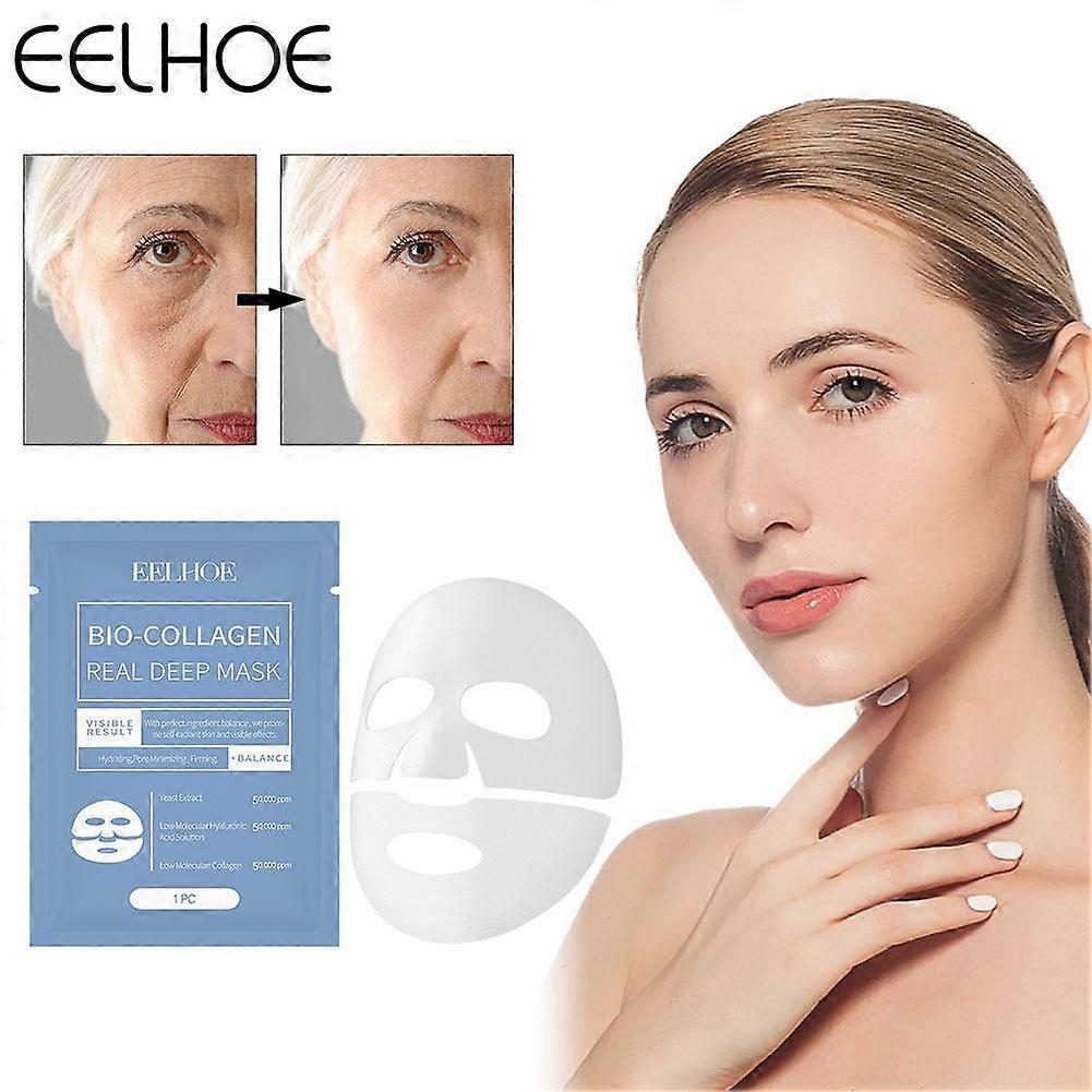 Collagen Face Mask for Facial Moisturizing, Single Pack with Easy Application for Daily Skincare