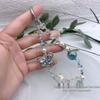 Luxury Crystal Butterfly Charm Wrist Lanyard & Keychain for Women