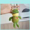Chaveiro de Sapo de Pelúcia Adorável Animal de Pelúcia Macio Charme para Bolsa Presente de Aniversário Fofo