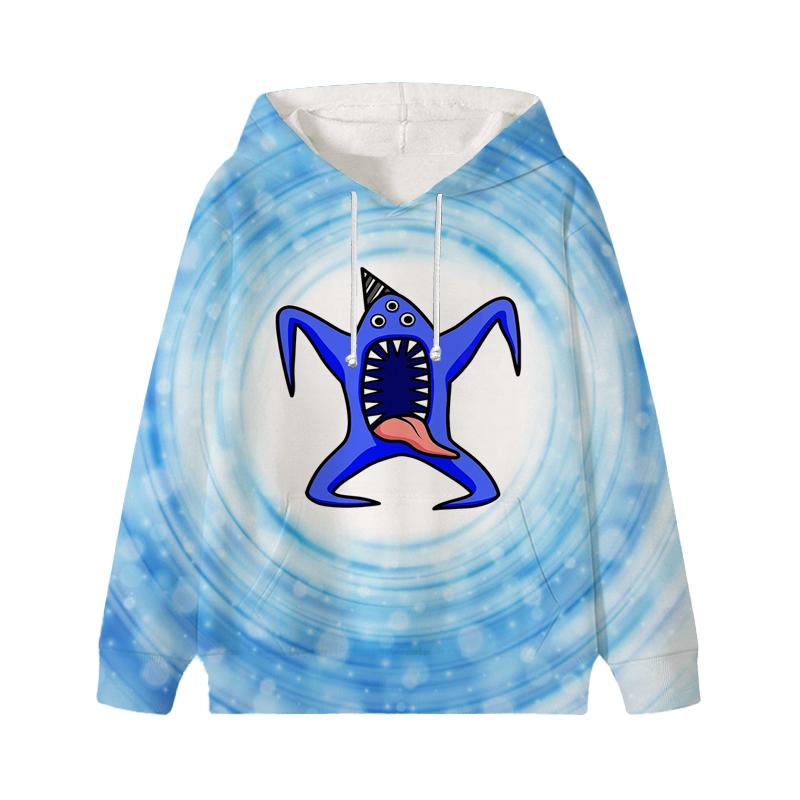 

Garten Of BanBan Мультфильм Принт Длинные рукава Весна Осень Повседневная толстовка с капюшоном 2-13 лет Мальчики Девочки Повседневные наряды Топы Детская одежда 110 кислотные зеленого