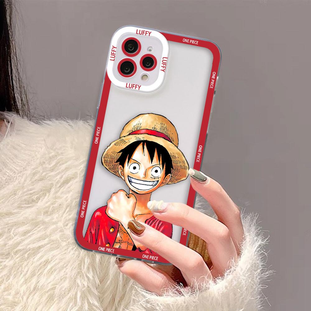 One P-Piece Luffy Nami Clear Phone Case For Samsung A02 A03 A04 A05 A05S A06 A7 A10 A12 A13 A14 A15 A16 A21S NOTE 10 20 Case