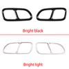 Stainless Steel Exhaust Pipe Decor Trim For Mercedes Benz CLA C117 SLK 2009-2016 2 Pcs Polished Tail Throat Cover Auto Parts