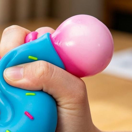 Squeeze Toy Soft TPR Stress Relief Squeeze Figure Compact Size Relaxation And Entertainment Stress Ball for Adult Kids