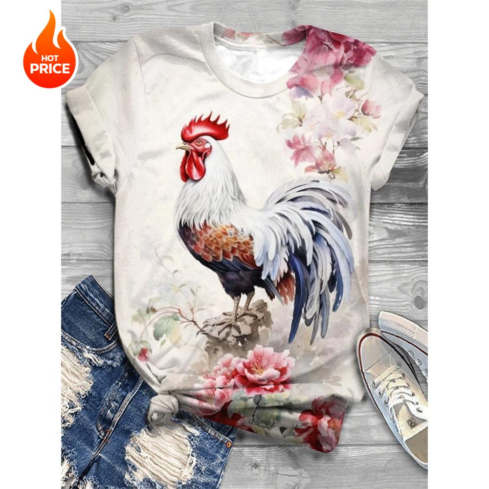 3d printed T-shirt women's graphic casual short-sleeved blouse girl O-neck Y2K T-shirt beautiful woman's clothes