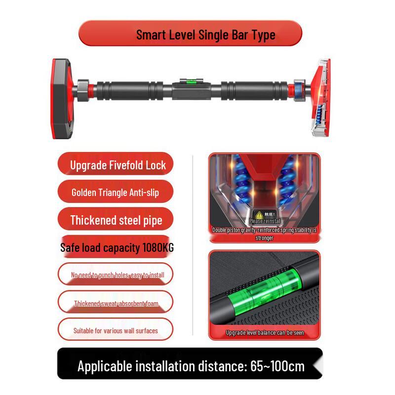 WEZHO No-Punch Doorway Pull-Up Bar