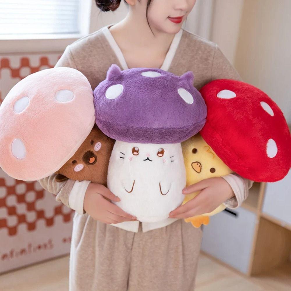 

Simulation Mushroom Cat Plush Toy Capybara Capybara Throw Pillow Christmas Toy