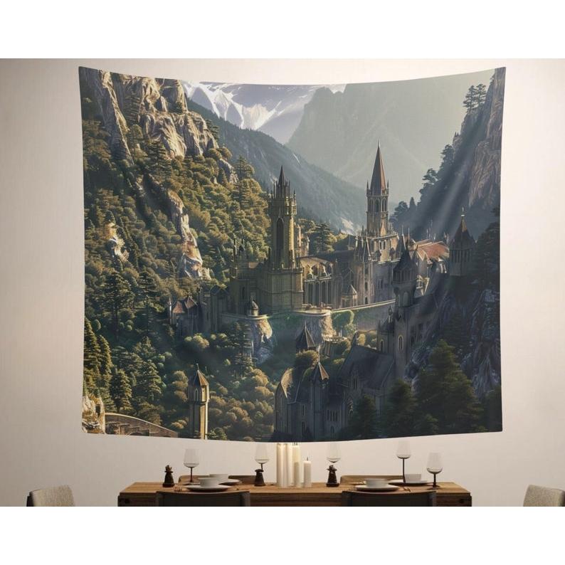 Fantasy Castle tapestry 75x100