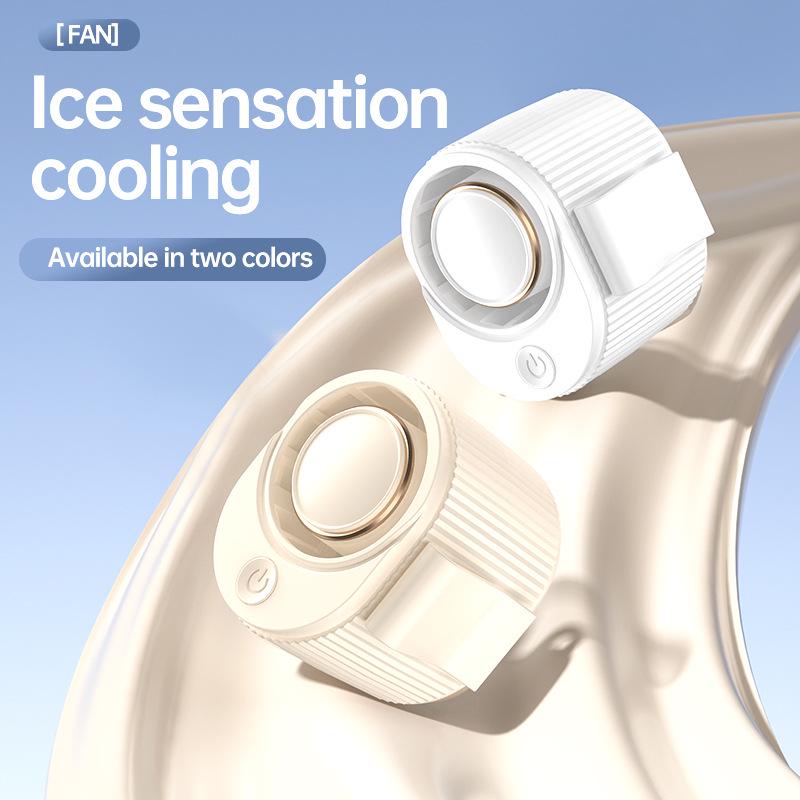 Portable USB Mini Fan: Quiet Neck & Waist Clip with Strong Airflow