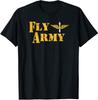 NEW LIMITED Vintage Fly Army Pilot Army Aviation Design Great Gift T-Shirt