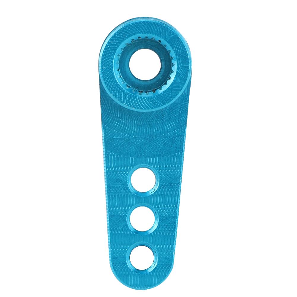 Aluminum Alloy RC Steering Servo Half Arm Horn 28.5mm 25T for   1Celsius10 Truck (Blue)
