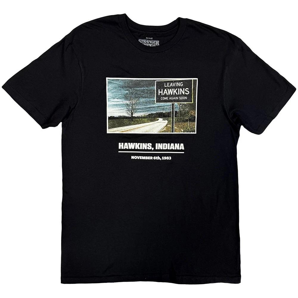 Stranger Things Hawkins Indiana Official Men s Unisex T-Shirt- S
