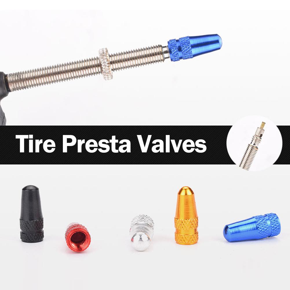 Anvelope de bicicletă Capace de supape Presta Capace de supapă de aer Aliaj de aluminiu pentru anvelopă de bicicletă de șosea Capace de supape proiectate cu capac ultraușor