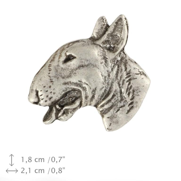 Bull Terrier, Bully II - Dog brooch in a gift box, elegant pin, lapel pin for Art-Dog brand jacket