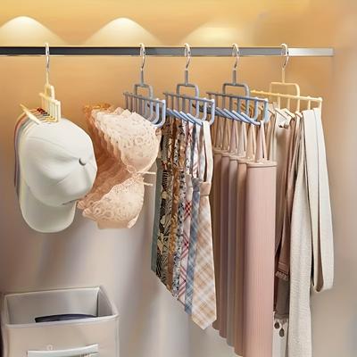 2/1Pcs Multi Purpose 8-hook Hanger, Capable of Hanging Straps/hats/underwear/belts, Etc, with Strong Load-bearing Capacity