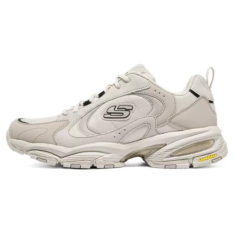 Skechers DLites Comfortable Low-Top Dad Shoes Men sneakers White 894163-NAT 41