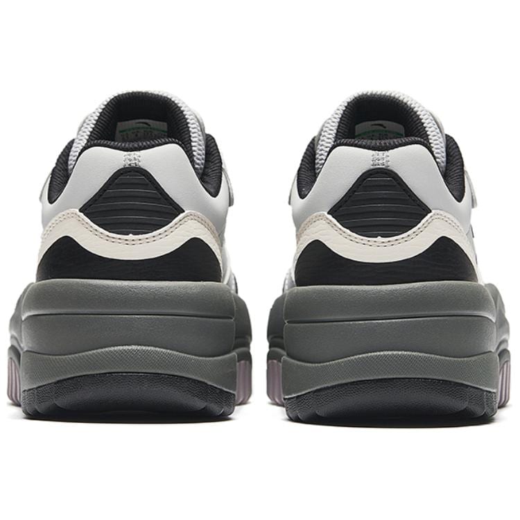 Anta Wave Shoe 2 Breathable Height Increasing Low top Skateboard Shoes Women's Gray Black 922438016-6