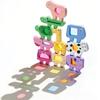 Translucent Wooden Animal Stacking Toys Children Balance Blocks Matching Game Early Montessori Sensory Thinking Educational Toys
