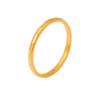 Retro Cold Plain Ring Smooth Ring Femininity Titanium Steel 18K Plated Real Gold Index Finger Ring