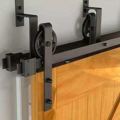 Sliding Barn Top Mounted Steel Fittings Door Rail Hanger Track for Living Room
